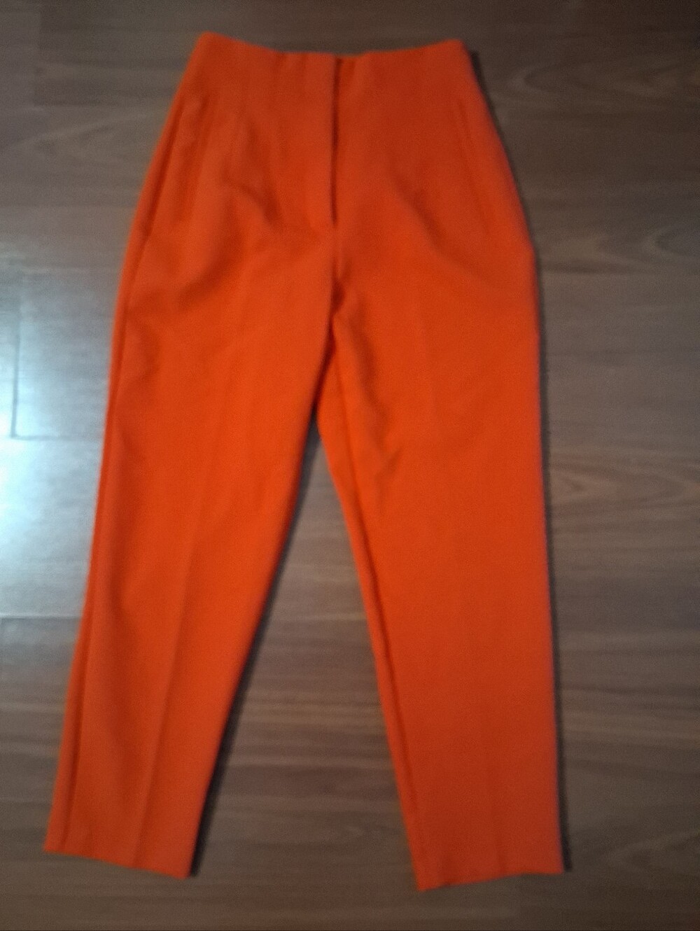 Zara Bright Orange Skinny Ponte Pants